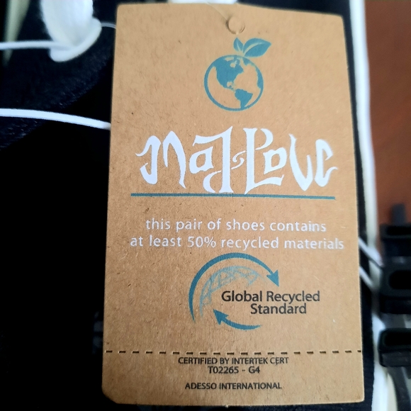 Mad Love Women's Tennis Shoes size 10 Black Global Recycled 50% materials Ladies - Picture 2 of 6